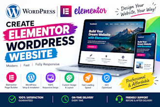 create elementor wordpress website