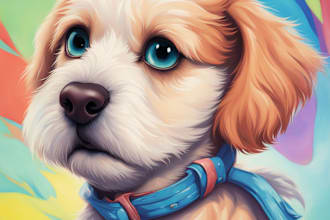 create a unique disney pet portrait