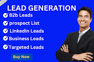 b2b lead generation, linkedin lead generation and contact list build