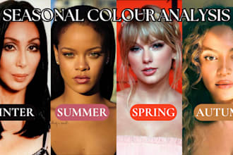find your color season using 12 season theory