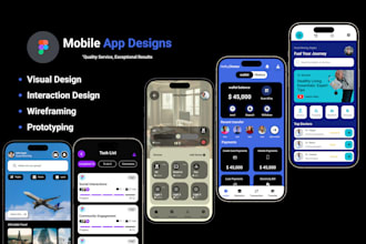 design modern and responsive UI and UX for web and mobile applications