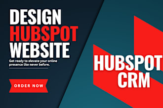 design hubspot website, landing page and blog on hubspot crm, groove crm