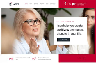build a professional engaging, and high converting life coaching website leads