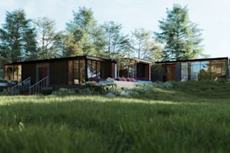do realistic architectural 3d renderings for exterior and interior