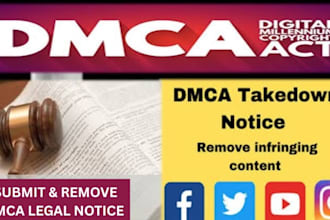 send dmca takedown notices and handle channel, image, and video reports
