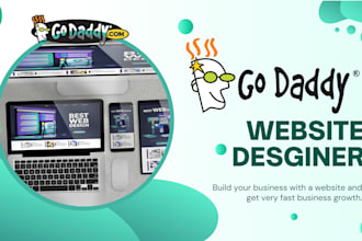 create a godaddy website using godaddy builder or wordpress