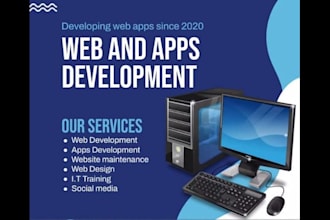 develop websites and apps for you in nextjs,django,node and react native