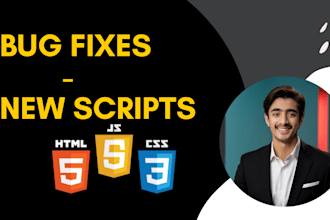 fix bugs in HTML, CSS, js, react and create new files