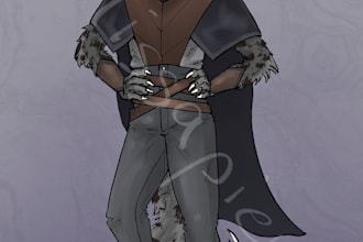 draw your dnd, pathfinder or bg3 character fullbody