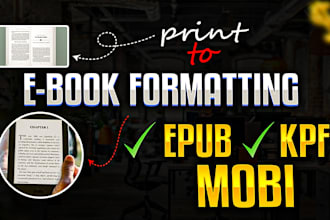 convert PDF to epub and do ebook formatting