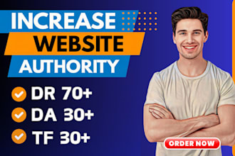 increase your domain rating ahrefs DR and moz da with high quality SEO backlinks