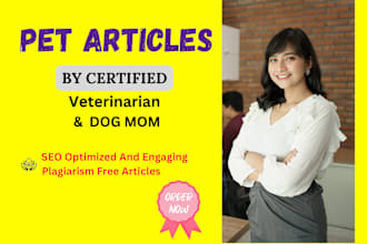 top quality veterinary blog posts, dog training, and pet articles