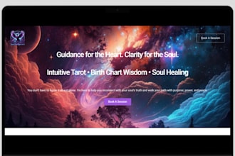 design spiritual website tarot reading website metaphysical spiritual website