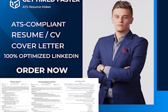 write your resume, cover letter, linkedin, CV