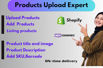 upload product to shopify store or handle product listing