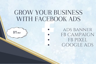setup and manage facebook ads campaign and google ads for leads and sales