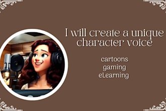 create a unique character voice