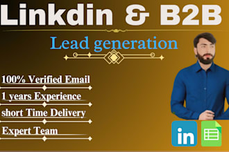 do linkedin lead generation and business email list building