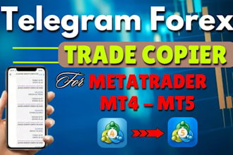create telegram trade copier to mt4, mt5 or telegram copier signal to mt4, mt5