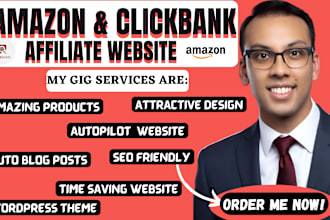 build amazon affiliate website, clickbank affiliate with top selling products