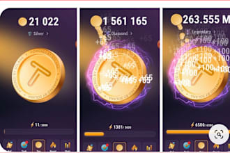 create a clone of the notcoin, tapswap in telegram mini app, telegram maker bot
