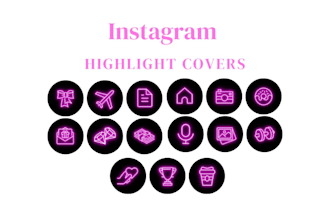 design professional instagram highlight icons