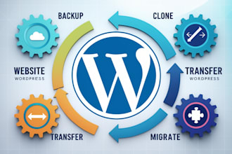 do wordpress website backup, clone, migrate and transfer