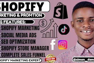 do shopify sales marketing shopify website promotion store manager facebook ads