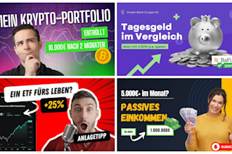 design stunning youtube thumbnails for you