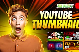design attractive youtube thumbnail