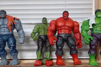 create 3d articulated action figure, warhammer40k figurine for 3d printing