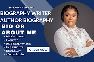 be your biography writer, autobiography writer memoir writer and self help ebook