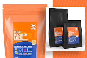 create a realistic 3d food packaging pouch