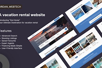 design vacation rental, short term rental, booking website