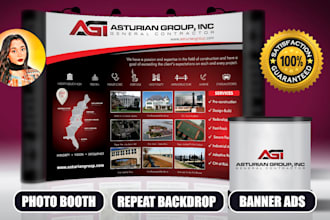 design roll up banners and backdrops for events and brand promotions