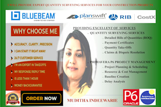 provide expert quantity surveying and project planning