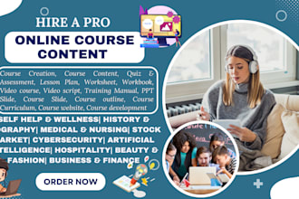 create kajabi udemy online course content quiz assessment worksheet video course