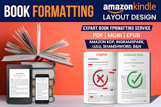 do kdp book formatting for paperback and kindle ebook