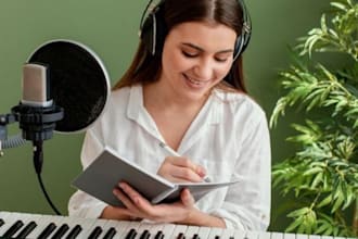 be your female vocalist singer songwriter for edm, pop, rock, rap, vocal lyrics