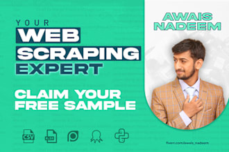 do web scraping, data mining, extraction and data collection