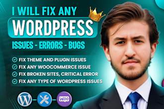fix wordpress issues, fix wordpress error, wordpress bug fix