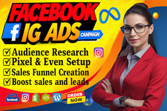 do facebook ads campaigns run, instagram ads, shopify ads, meta ads management