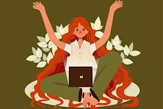 create an exclusive flat vector illustration