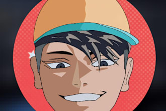 design an amazing anime logo for your social media
