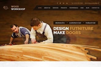 design furniture, carpentry, woodwork plumbing website