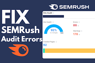 fix semrush site audit errors fast