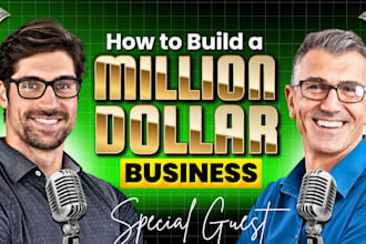 design eye catching podcast youtube thumbnail