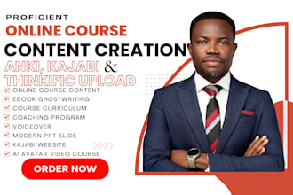 ebook online course content, course upload book writer thinkific course creation