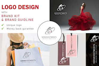 do luxury fashion clothing brand apparel urban streetwear logo and branding kit