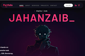 develop a modern responsive react js website